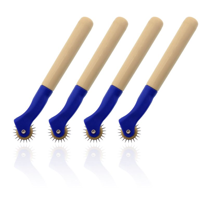 厂家直销 优质圆润塑料柄划线轮 DIY皮革画线工具