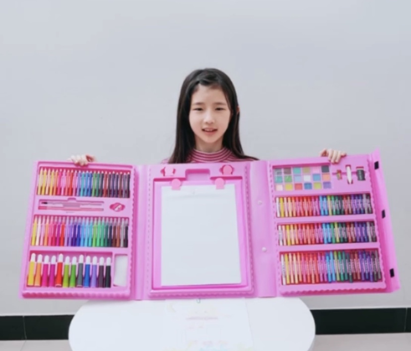 208 sets of brushes, watercolor pens, crayons, and solid watercolor pigments