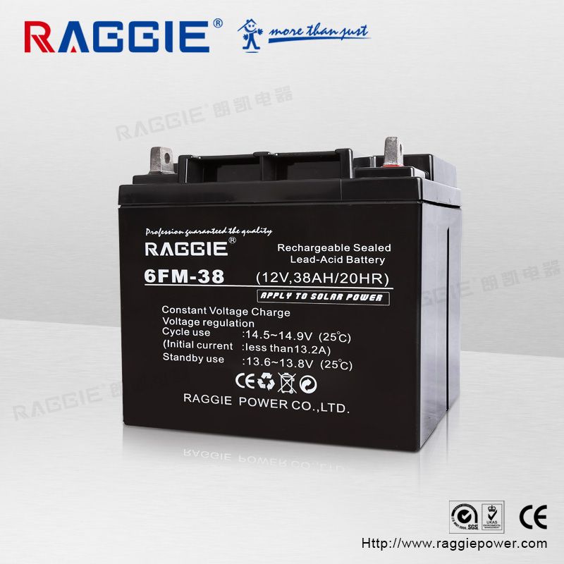 Manufacturers direct solar energy maintainable battery, lead-acid deep cycle battery RG-6FM-38AH 12V thumbnail