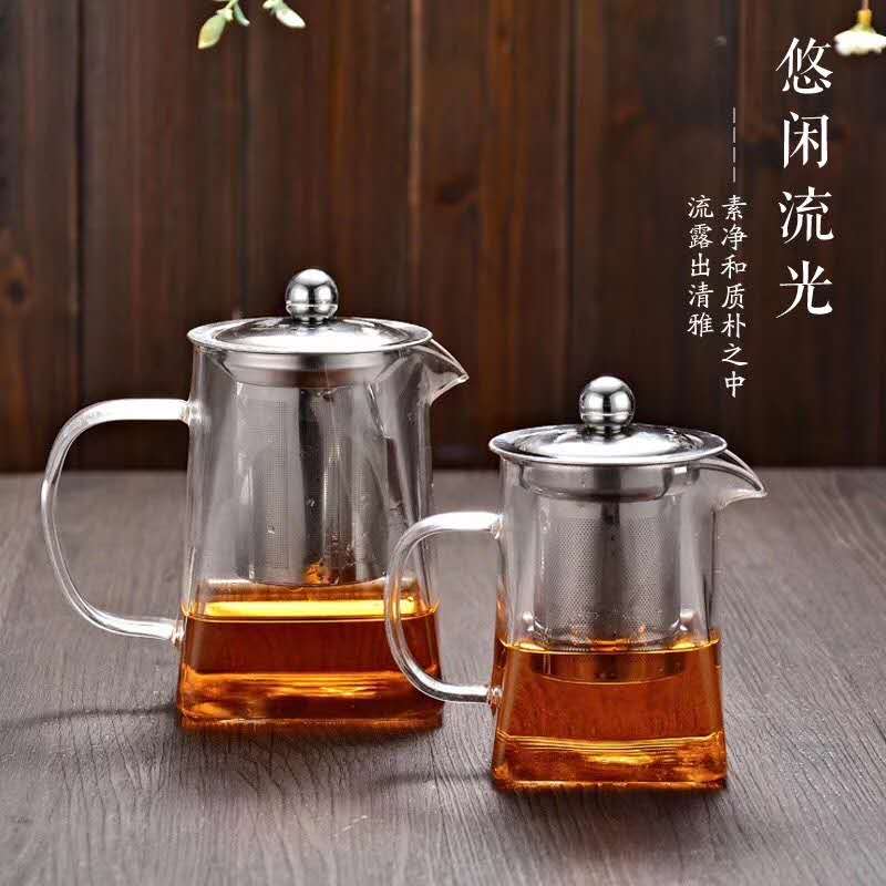 High borosilicate high-temperature resistant glass teapot details Picture