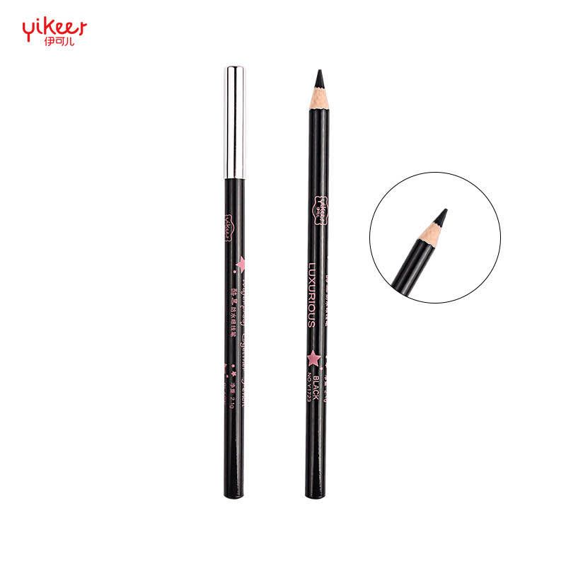 Iker genuine wooden stick waterproof eyeliner pen, natural, fine, long-lasting, no smudge, multi-functional wooden pen 1