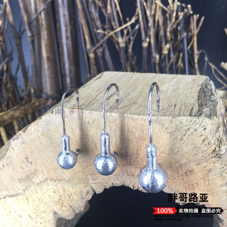 Dongle Jianluya lead head Hook, silver lead head hook, box set lead head hook, fishing hook, box set fishing hook detail image 6