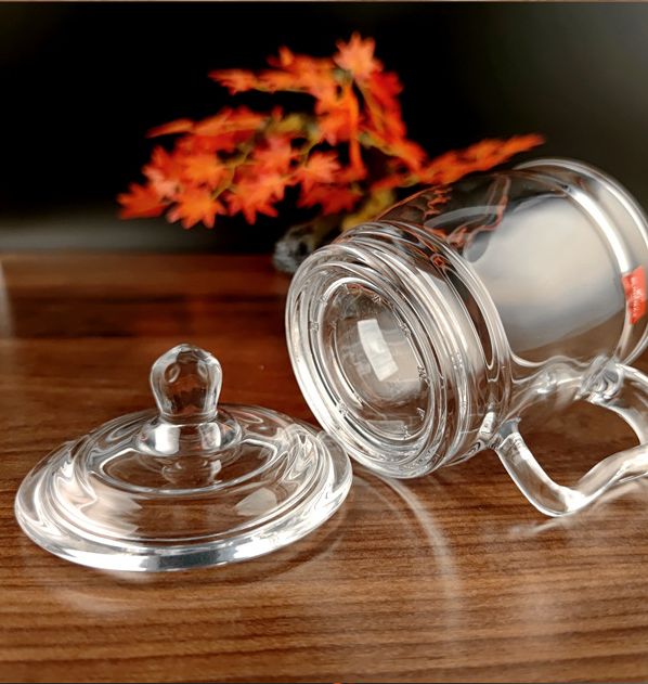 丽尊  带盖会议杯 老板杯 耐热茶饮杯 370ML详情3