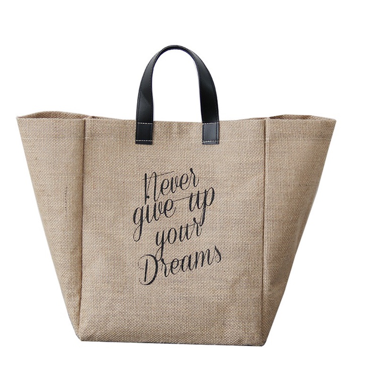 Customized logo gift bags for jute shopping bags undefined