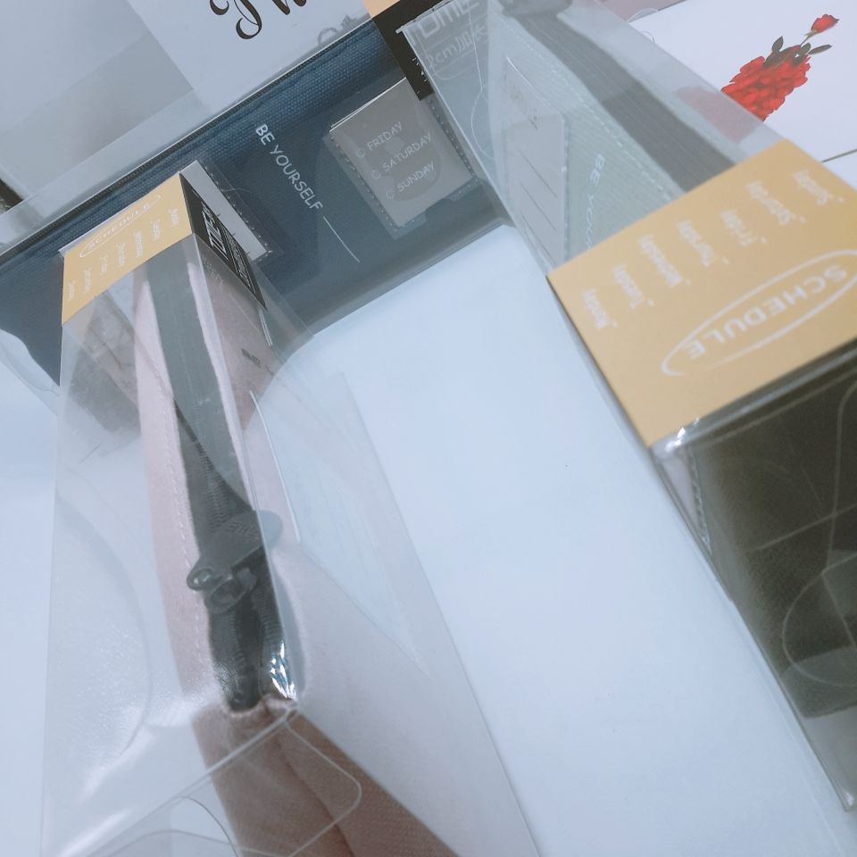 Echoes of the Rainbow Reverse Ladder Pen bag Creative student stationery bag simple small fresh zipper details Picture