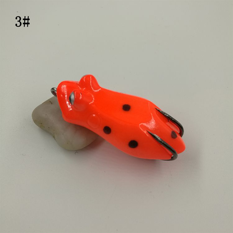 峰芒蛙5.0cm/10.5g 路亚饵黑鱼专杀双沟软胶带亮片雷蛙轻松刺鱼详情图4