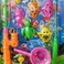 婴儿童钓鱼玩具池套装磁性1-3岁小孩戏水益智男女宝宝小猫多杆。227图