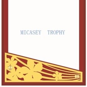 Wooden plate with hollowed-out piece shape medal bronze medal many kinds of choice of wooden plate