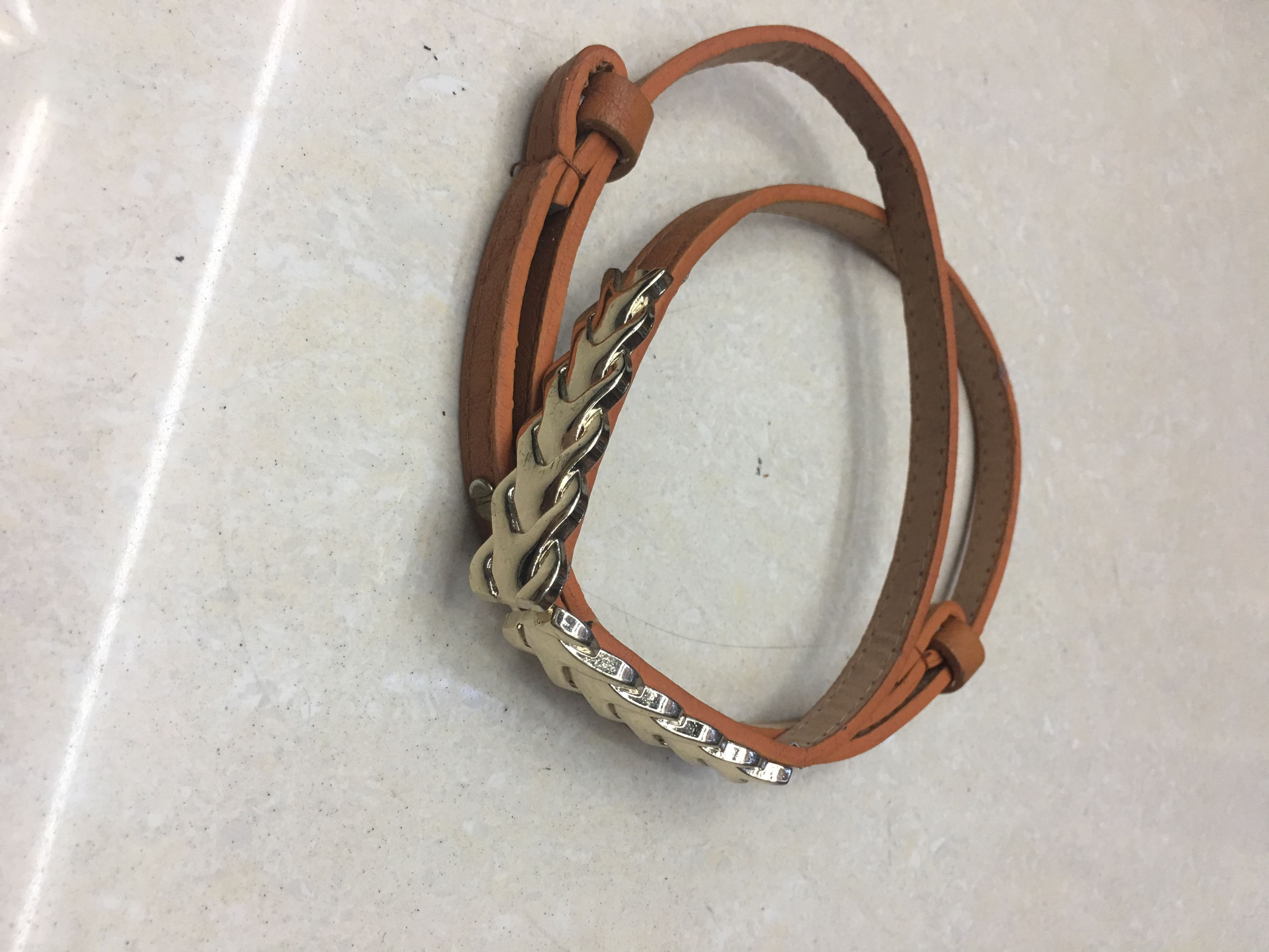 韩版时尚休闲女式细窄两节可调节对扣