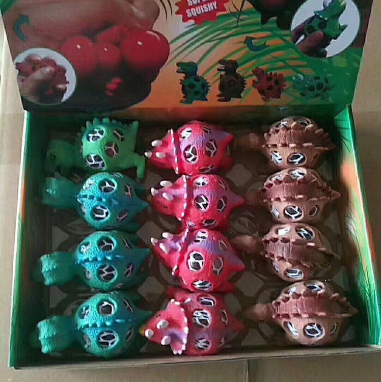 Yiwu Selection manufacturers direct pressure relief ball dinosaur painting net plus bubble big beads thumbnail