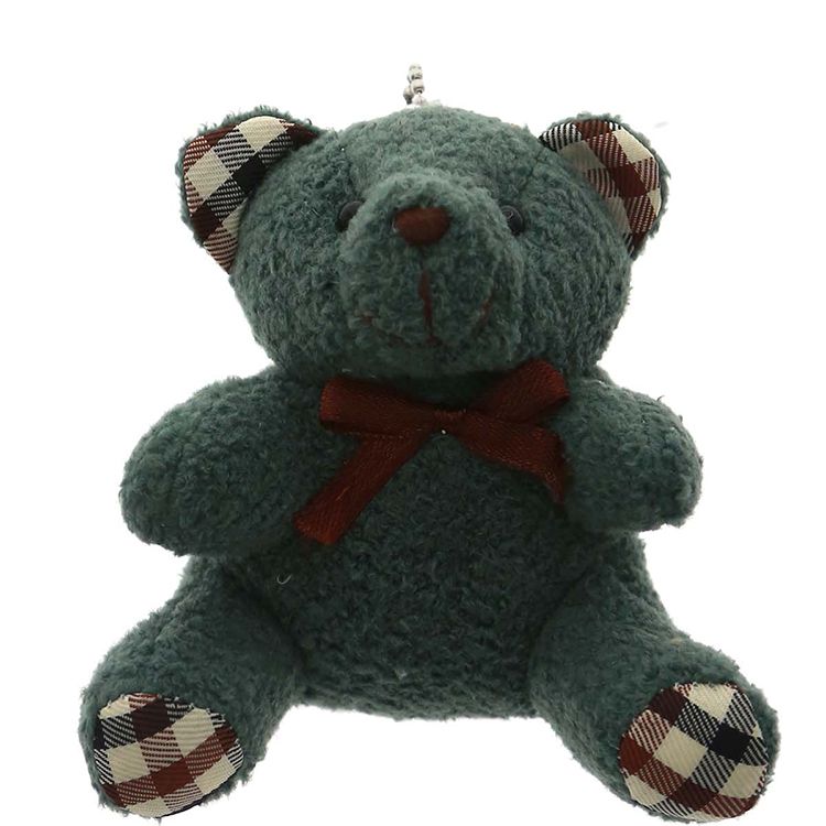 Plush bear Teddy Bear checkered bear boutique pendant custom color