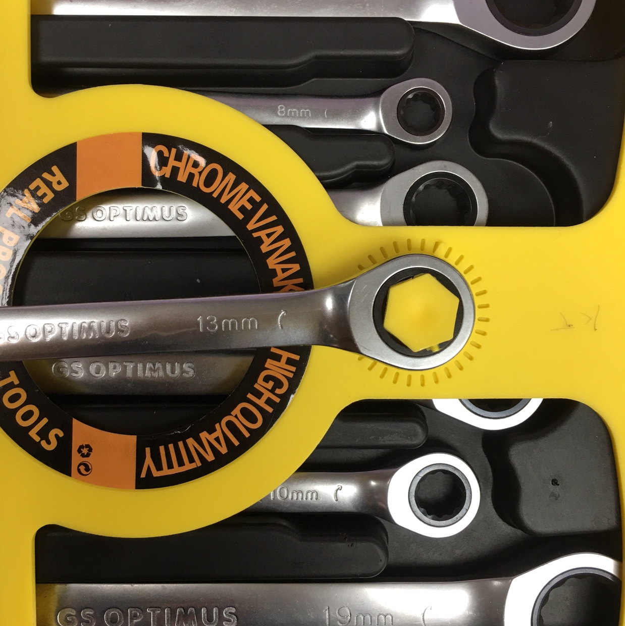 The 7PCS ratchet wrench fixed head is matte details Picture