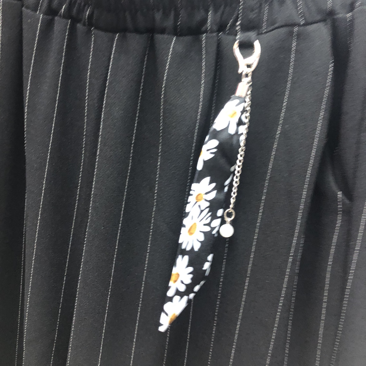 妈妈阔腿裤夏季宽松直筒裤子中年女装中老年松紧高腰薄款九分裤产品图