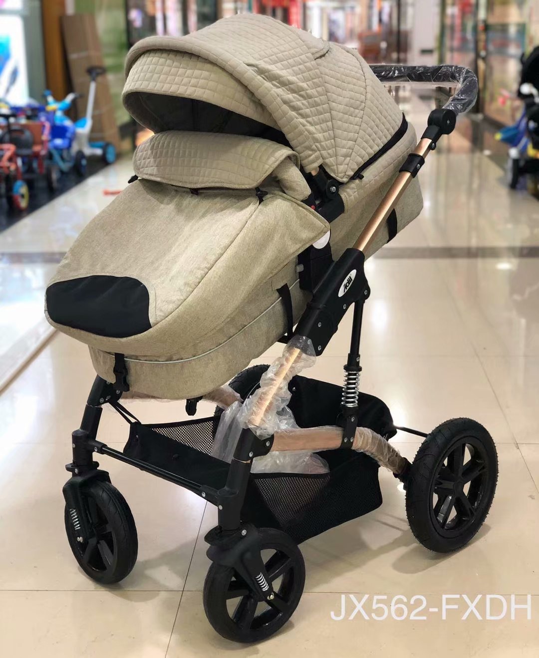 高景观推车婴儿车有妈咪包保暖带脚套童车详情图2