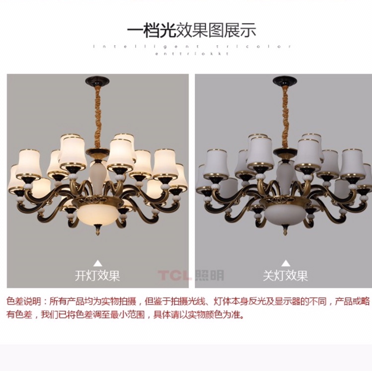 Selected modern and fashionable black gold-plated copper lamps Specification image