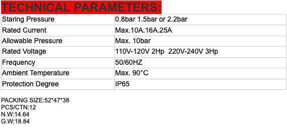 PC-10  pump automatic pressure control electronic switch详情图1