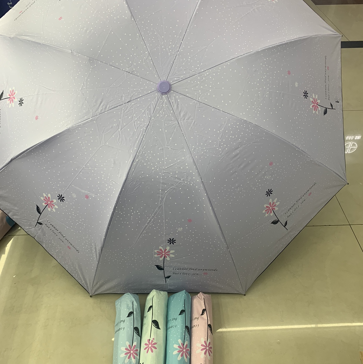 三折黑胶一支花