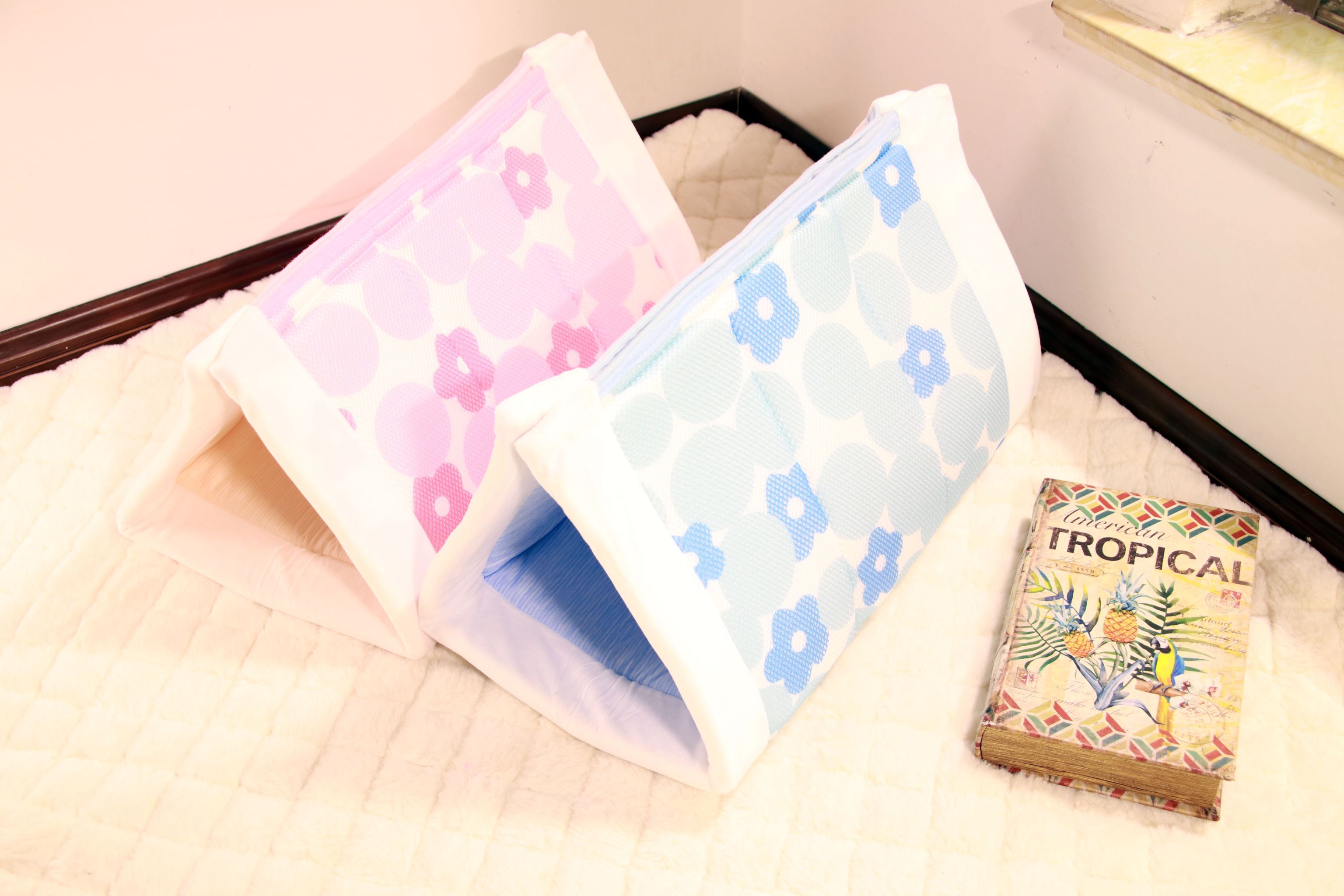 新款夏日中小型两用狗狗床垫猫咪窝具冰丝凉感窝垫宠物窝宠物床