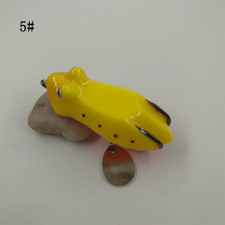 峰芒蛙5.0cm/10.5g 路亚饵黑鱼专杀双沟软胶带亮片雷蛙轻松刺鱼详情图5