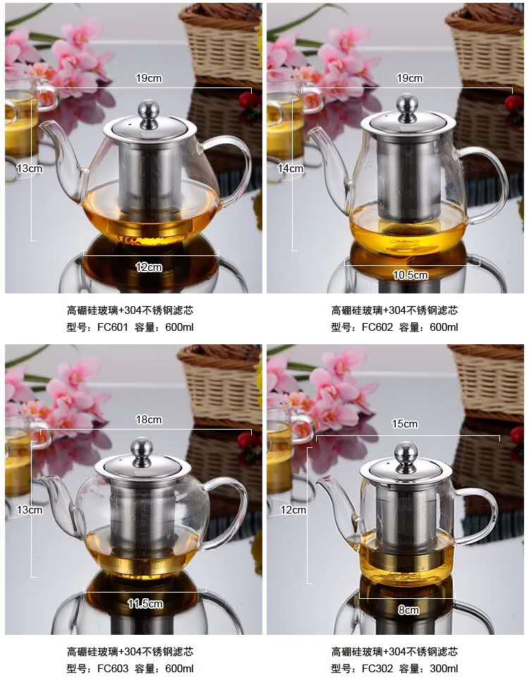 High borosilicate high-temperature resistant glass teapot Application Scenario