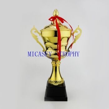 Metal trophies with covers, trophies for competition events
