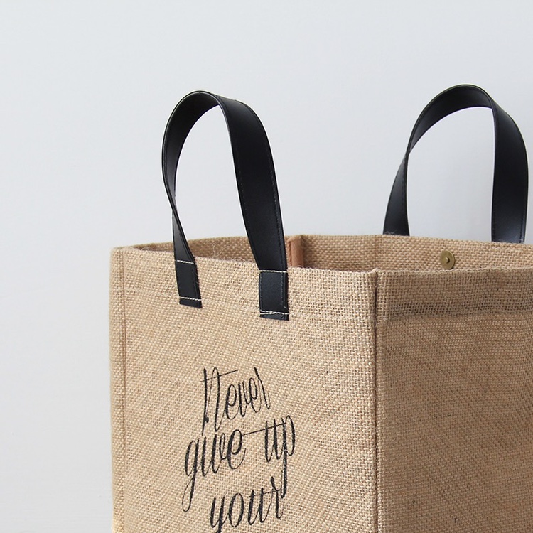 Customized logo gift bags for jute shopping bags Item Picture
