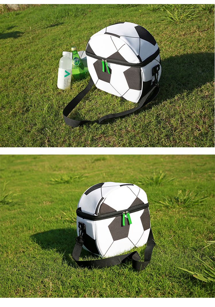 New World Cup football Oxford cloth insulated ice pack, thickened single-shoulder outdoor picnic bag, student lunch bento bag pic 14
