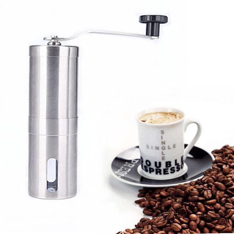 Portable stainless steel coffee machine detail image 2