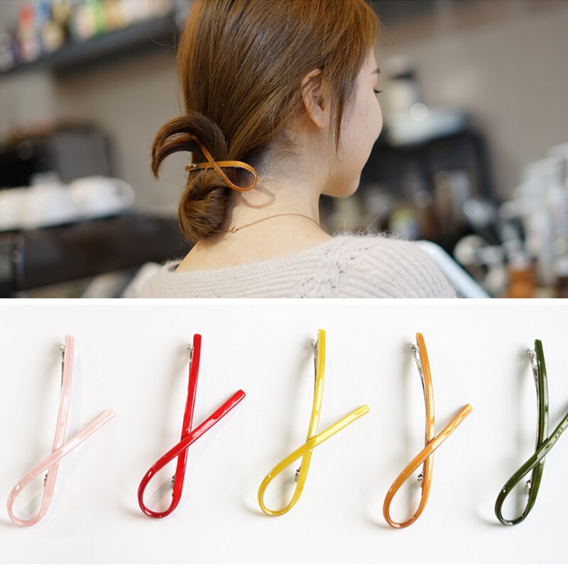 Korean Hair Clip Back Head Net Red Edge Clip Hair Accessories Girls Fresh Hair Clip Bangs Clip Top Clip Spring Clip Streamer Clip