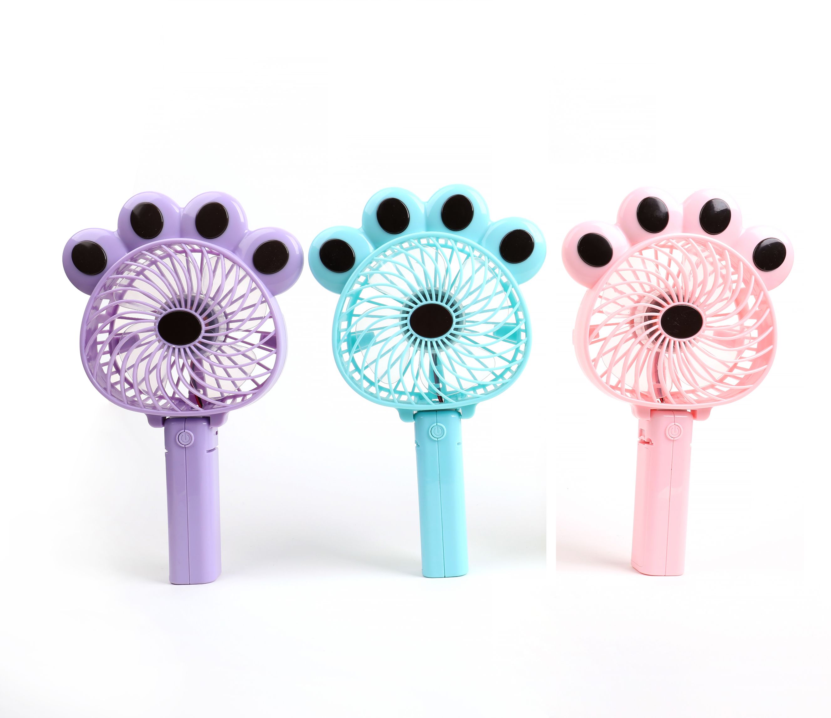 Manufacturer direct portable bear paw rechargeable USB fan thumbnail