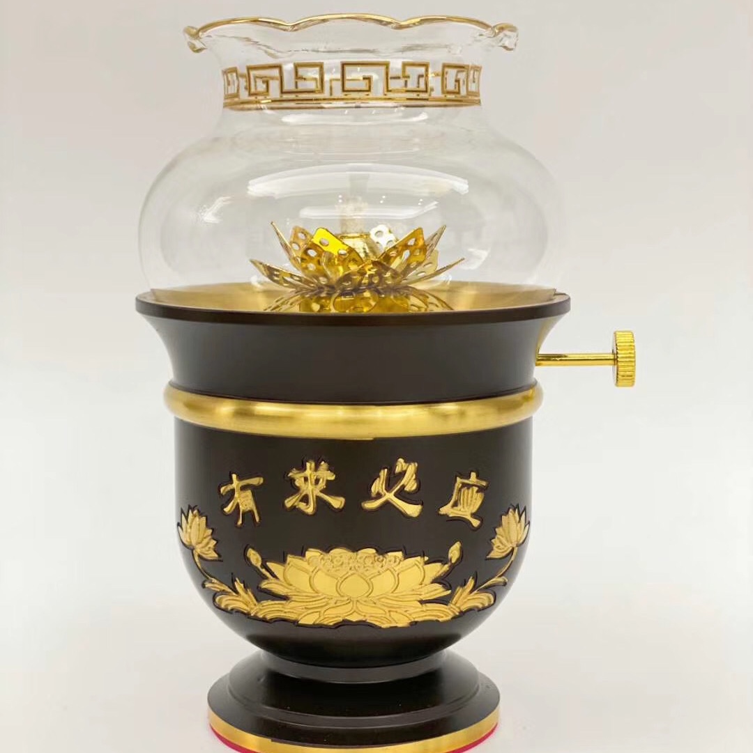 哑黑调光油灯