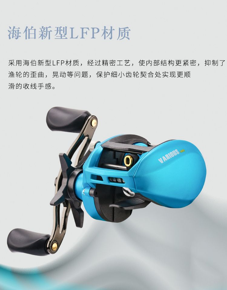 Haibo VARIOUS lightweight versatile long-range fishing reel, red-tailed military fish, sea bass, Luya, water drop reel, fishing line reel detail image 1