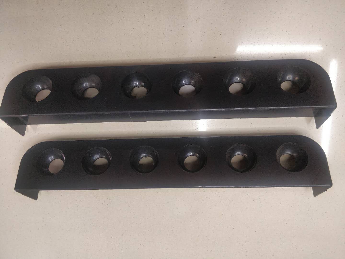 Billiard cue holder PVC 6 hole black wall type
