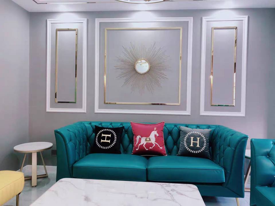 玄关铁艺太阳镜子壁饰壁挂件客厅背景墙挂饰样板房软装轻奢装饰品产品图