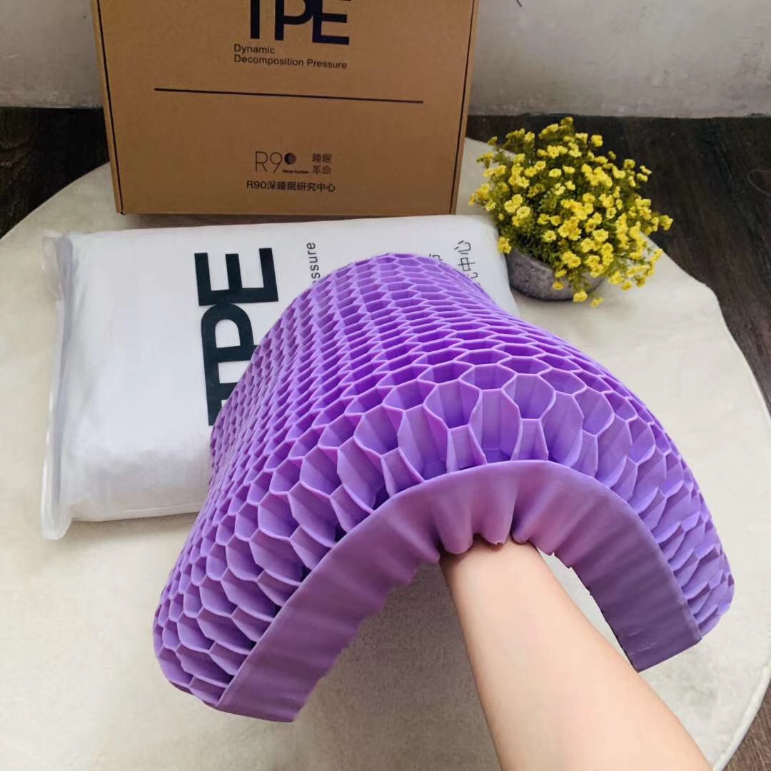 黑科技TPE 枕头0 压力颈椎枕 硅胶枕 凝胶枕头产品图