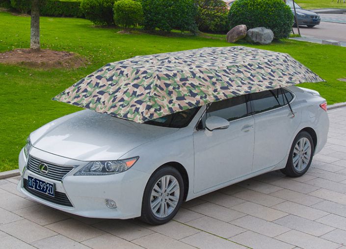 半自动智能移动车篷 汽车防晒隔热遮阳伞 智能车衣车罩