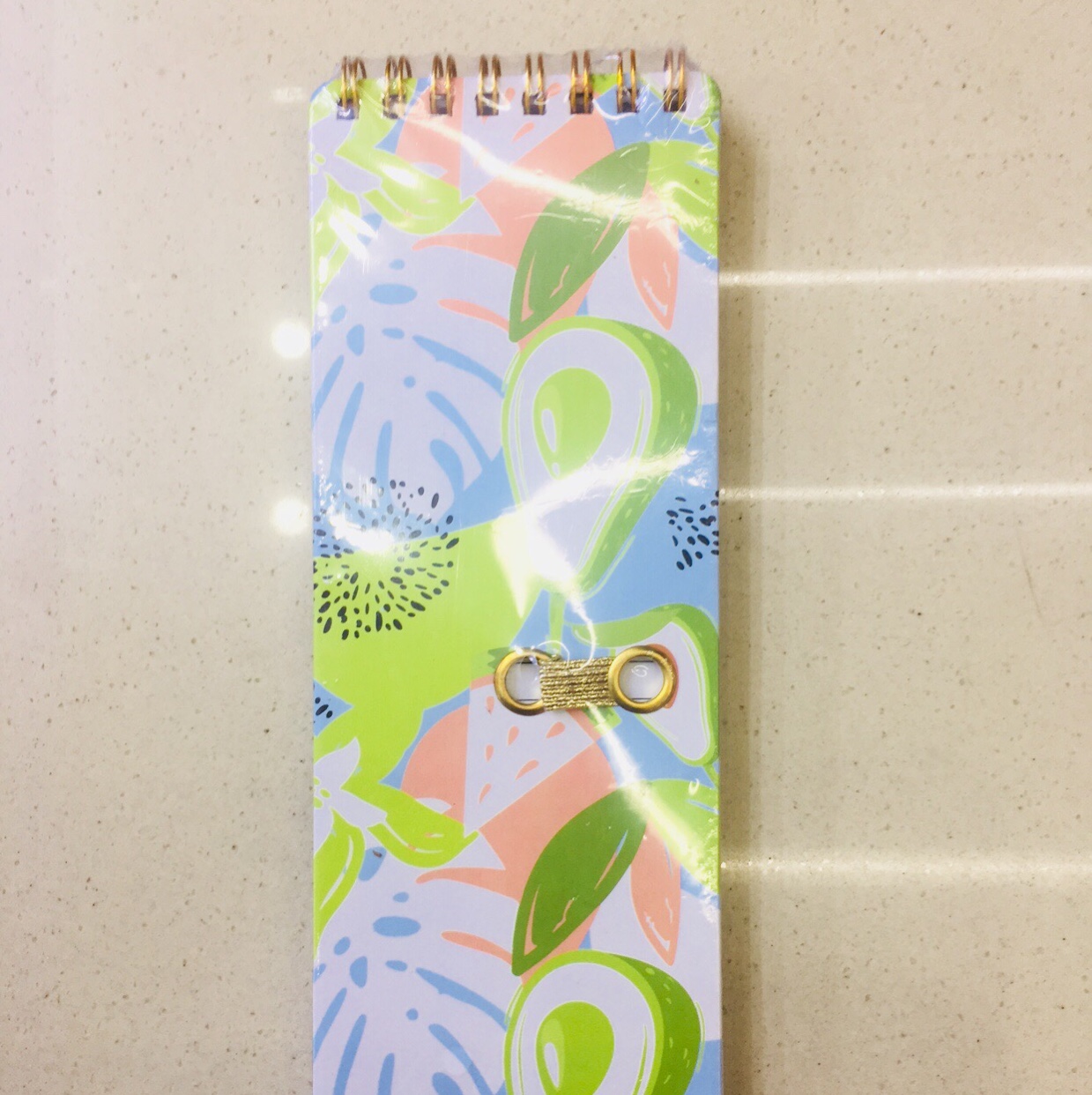 Long term coil notepad horizontal line inner core notebook small Notebook Valentine portable notebook avocado