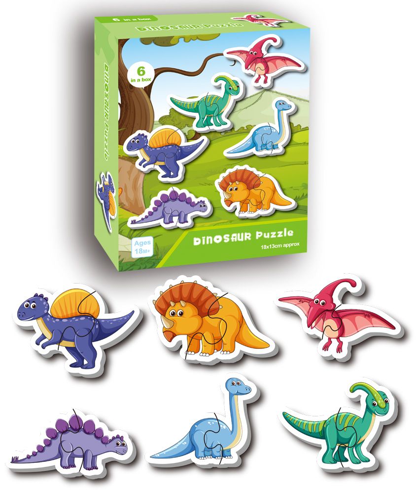 六合一恐龙厂家直销纸质拼图成人儿童益智玩具动漫 来图定制DIY