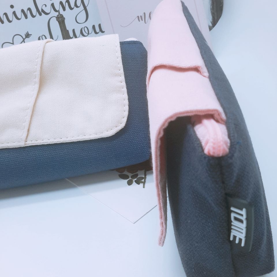 Toomey Time memory pen bag Creative student stationery bag Simple small fresh zipper Specification drawing