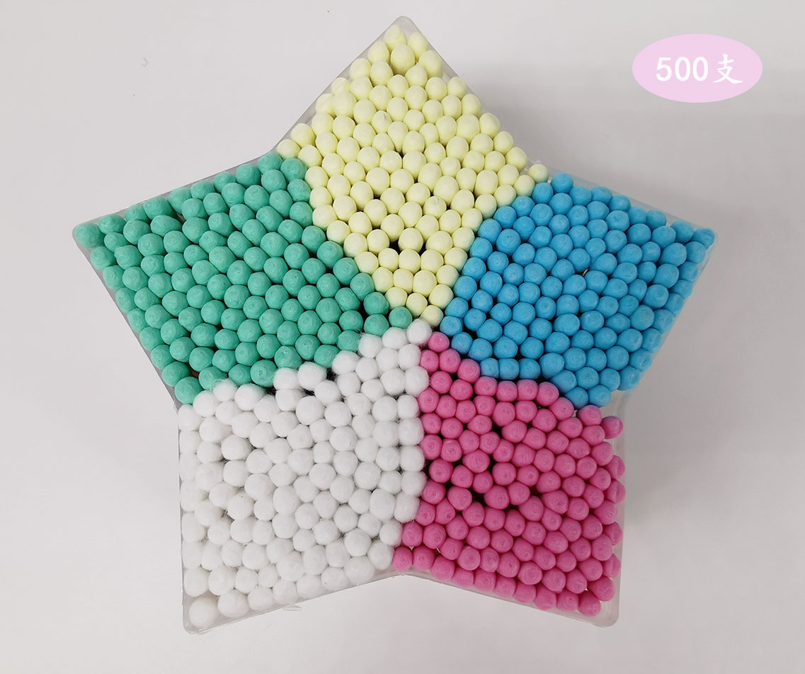 一次性家用五角星棉签木棒化妆棉棒掏耳朵卸妆棉签儿童棉签棉花棒