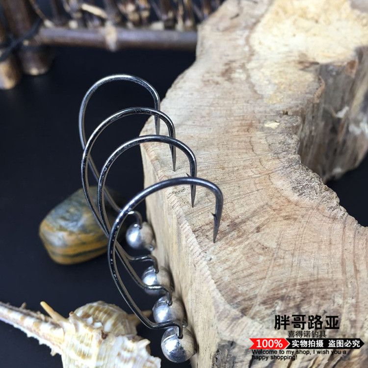 Dongle Jian Pang Goluya g3.5g 5g Crank lead Head Hook Wide Bellied Crank Hook Soft Bait Hook Lure Hook Soft Insect detail image 4