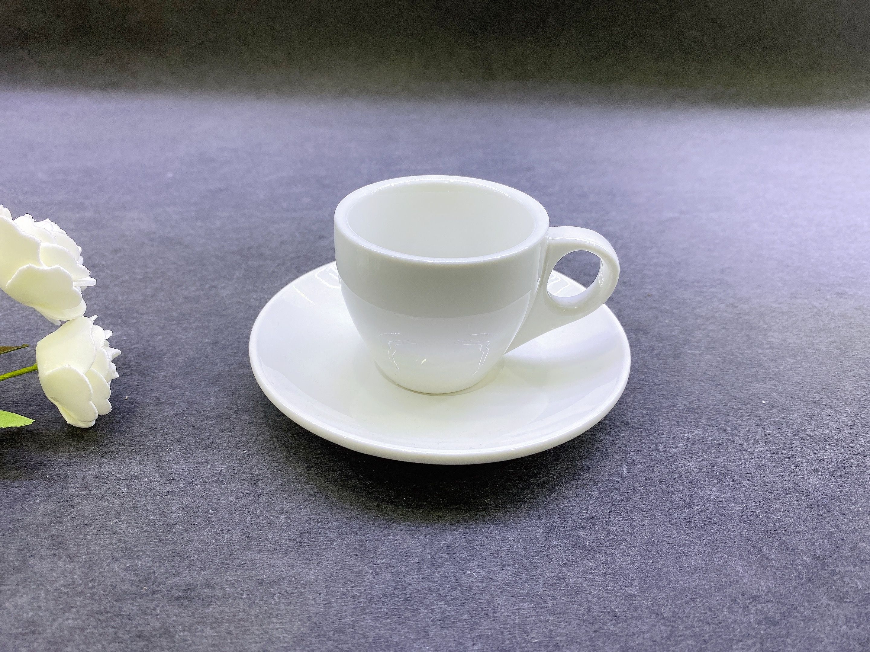 Foreign trade coffee cup saucer solid color coffee cup saucer thumbnail