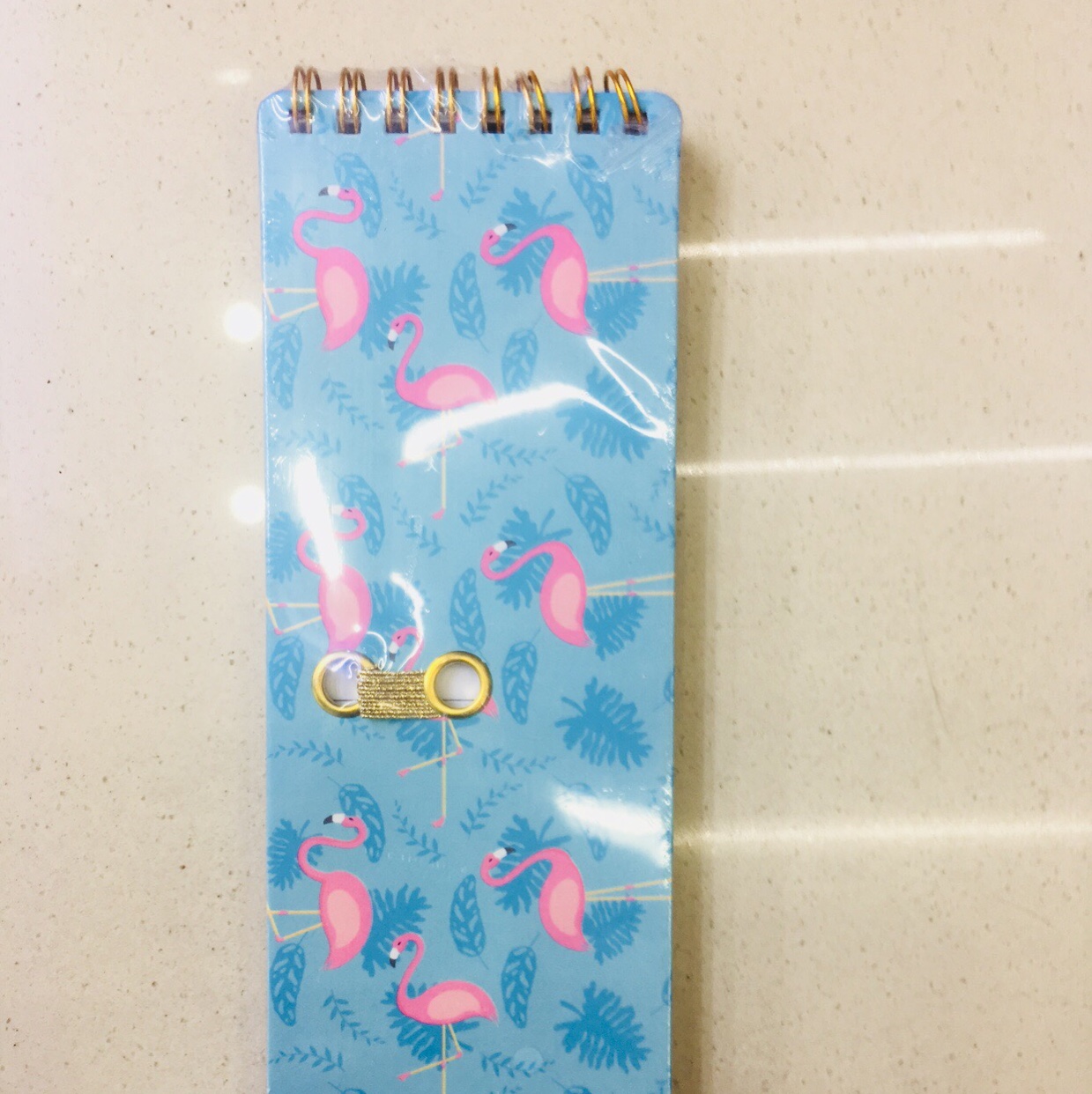 Long term coil notepad horizontal line inner core notebook small notebook Valentine gift portable notebook Flamingo