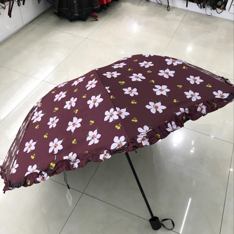 Item Number 3800D Touch Vinyl Transfer Tri-Fold Umbrella details Picture