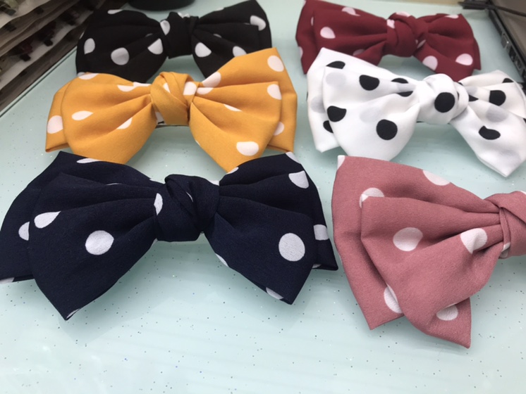Web celebrity student girl big bow hair accessory