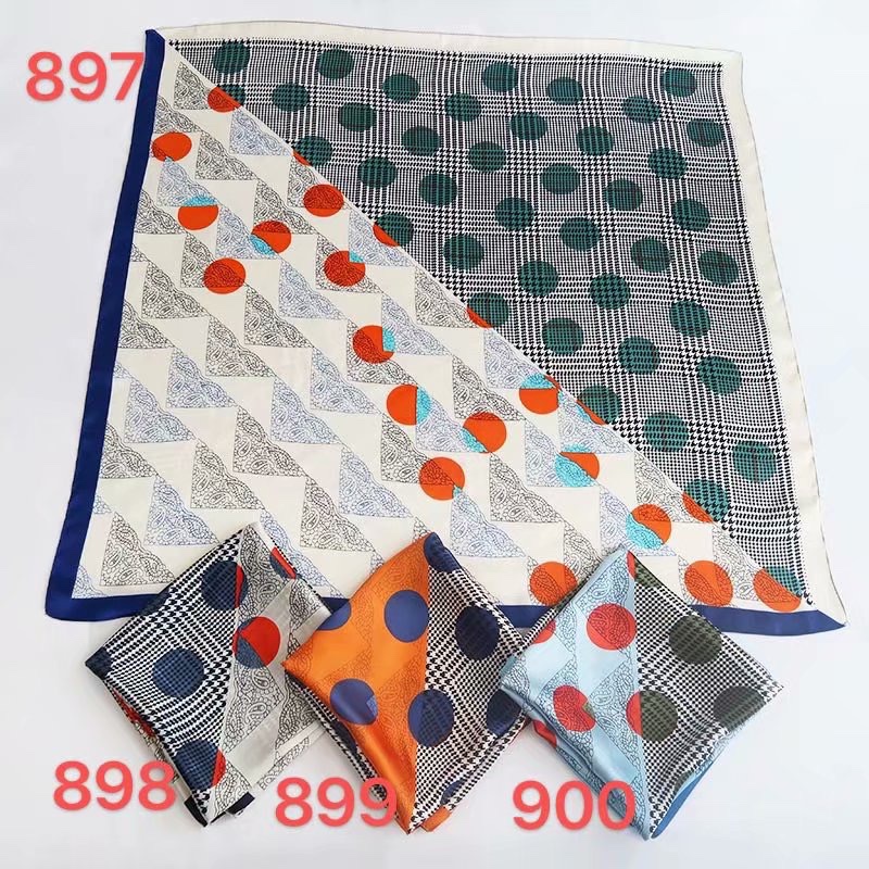 Fashion versatile multi - color four seasons practical small square scarf thumbnail