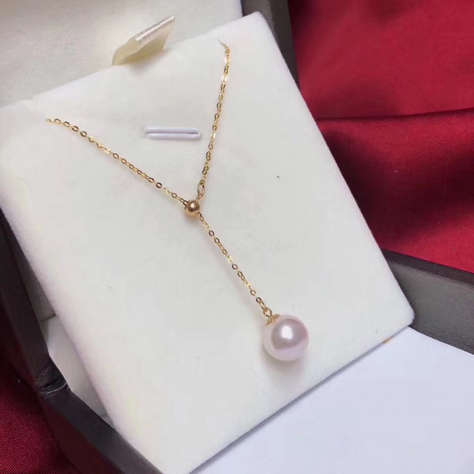 18Kakoya Sea Pearl Y Necklace 12 Light Luxury Elegant Workplace Women Match Application Scenario
