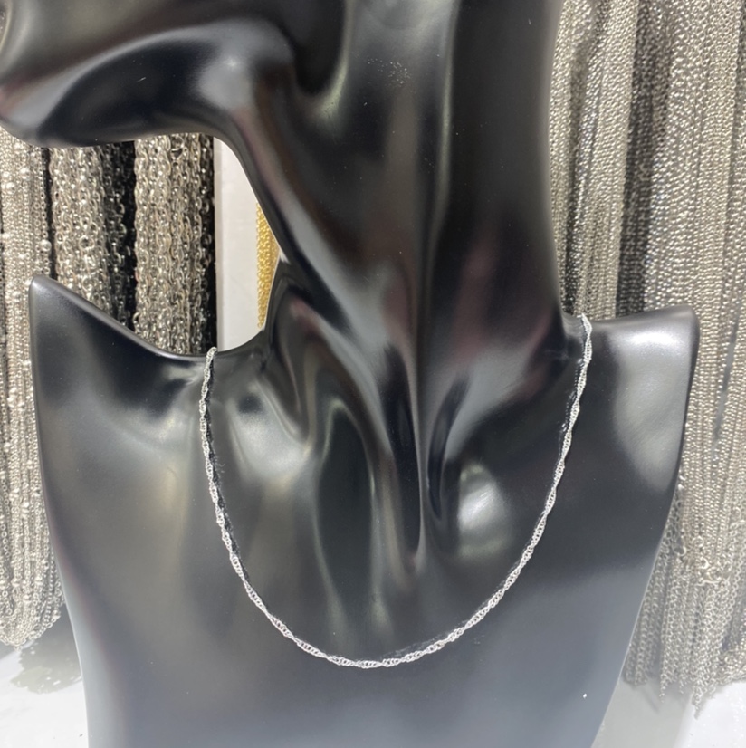 Women's clavicle necklaces with water ripple necklaces preserve color accessories thumbnail