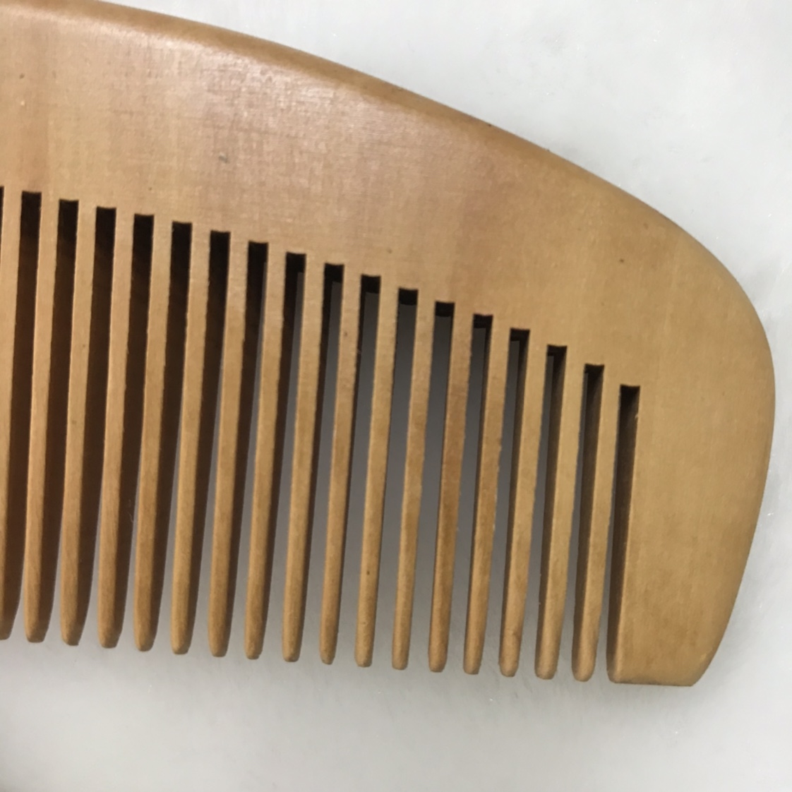 Natural log ordinary peach wood comb straight hair crescent anti-static massage comb 16-1, 16-2 undefined