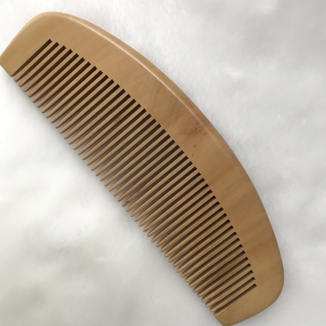 Natural log ordinary peach wood comb straight hair crescent anti-static massage comb 16-1, 16-2 Specification image